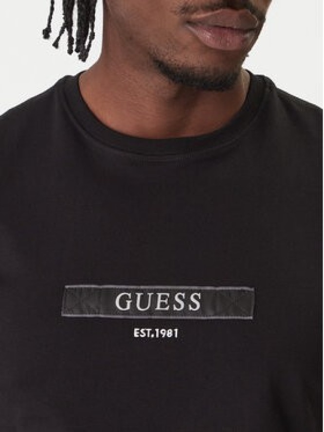 Guess T-Shirt M6RI17 J1314 Czarny Slim Fit