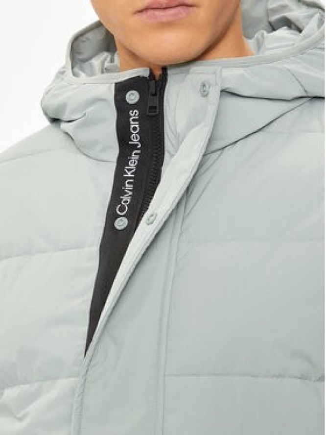 Calvin Klein Jeans Kurtka zimowa Essential J30J325594 Zielony Regular Fit