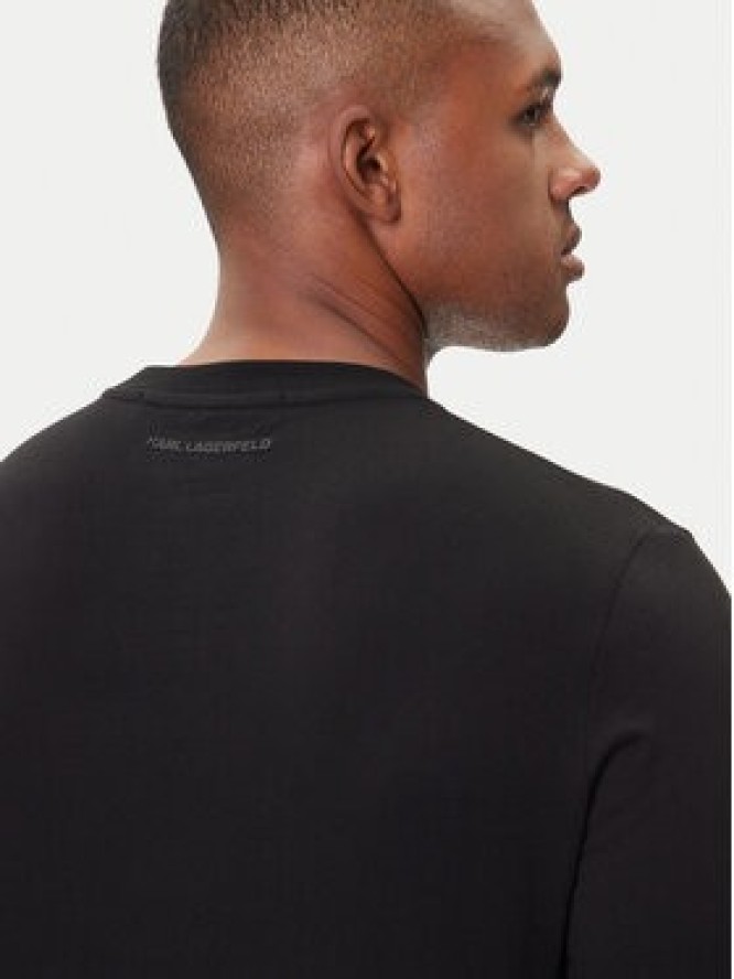 KARL LAGERFELD Longsleeve 755055 554225 Czarny Regular Fit