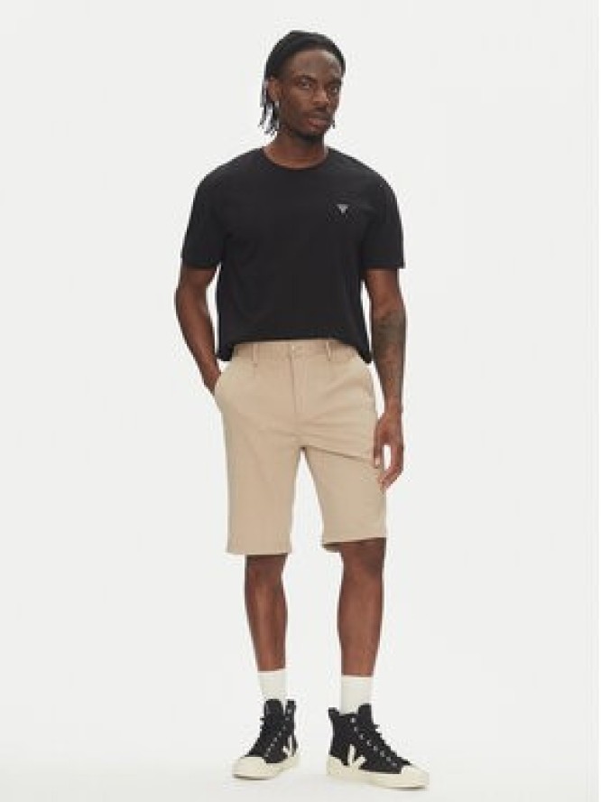 Lindbergh Szorty materiałowe 30-506062 Beżowy Regular Fit