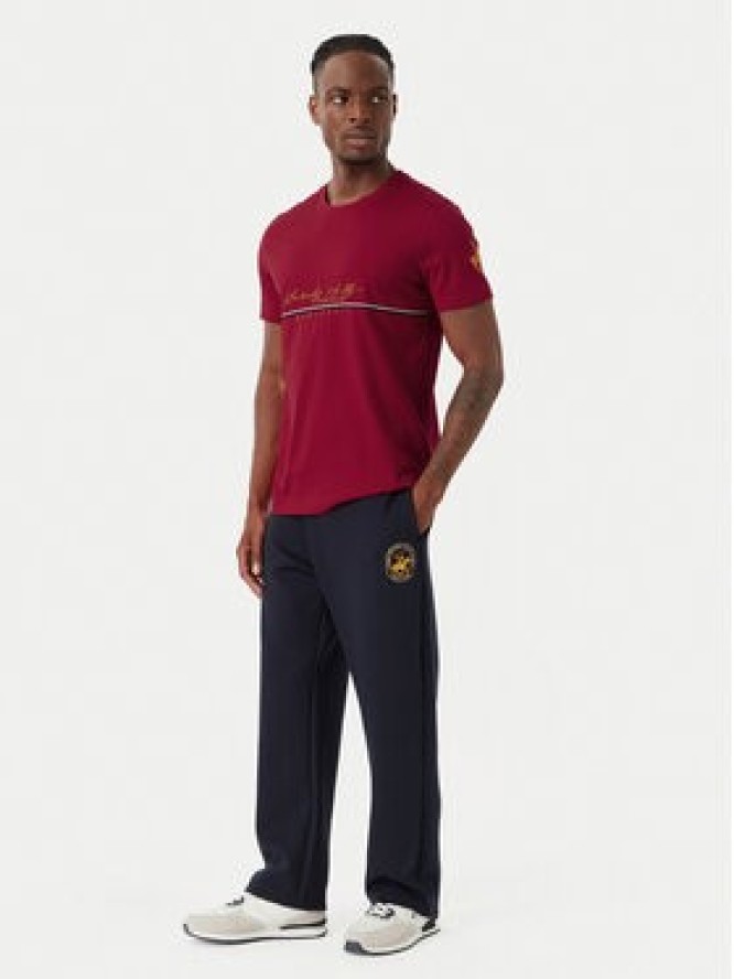 Beverly Hills Polo Club T-Shirt P-SS26M-TS1519 Czerwony Regular Fit
