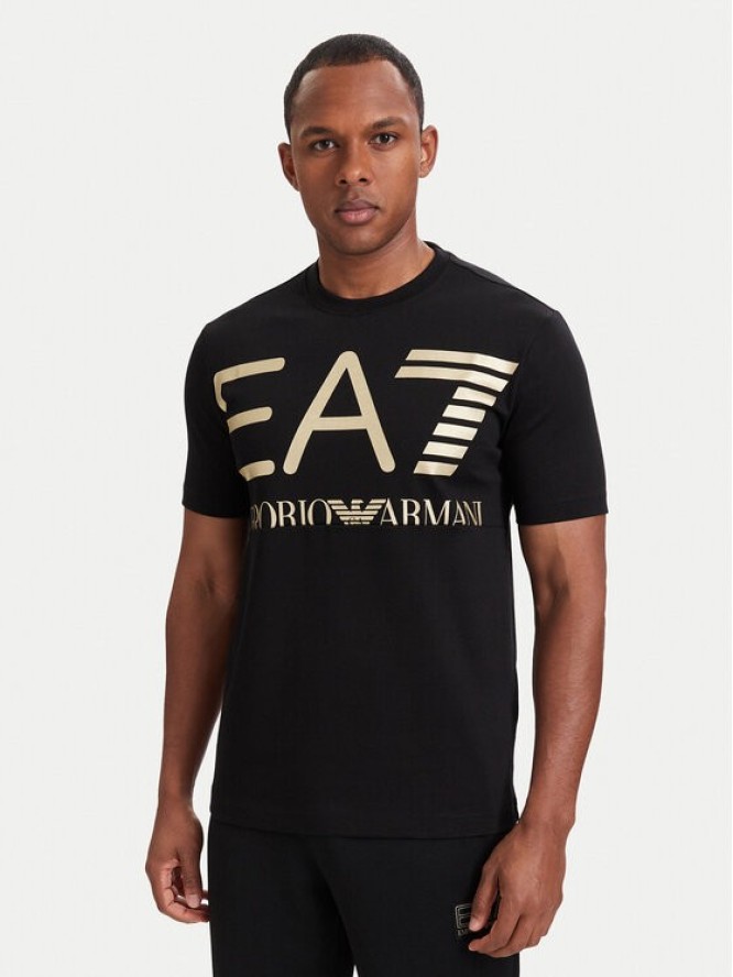 EA7 Emporio Armani T-Shirt 7M002200 AF27188 MC004 Czarny Regular Fit