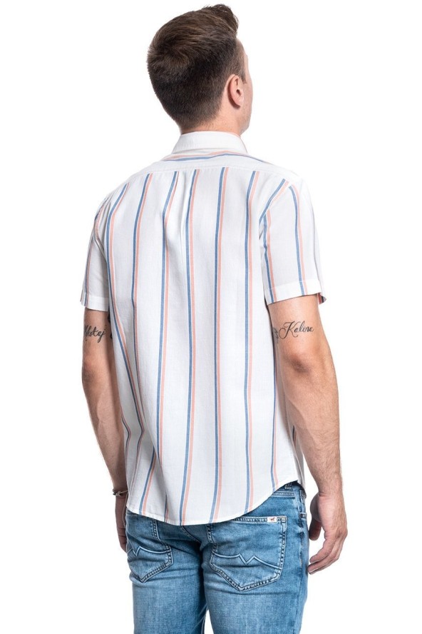 MĘSKA KOSZULA LEE BUTTON DOWN SS REGULAR FIT PAPRIKA L886DHNI 112123625