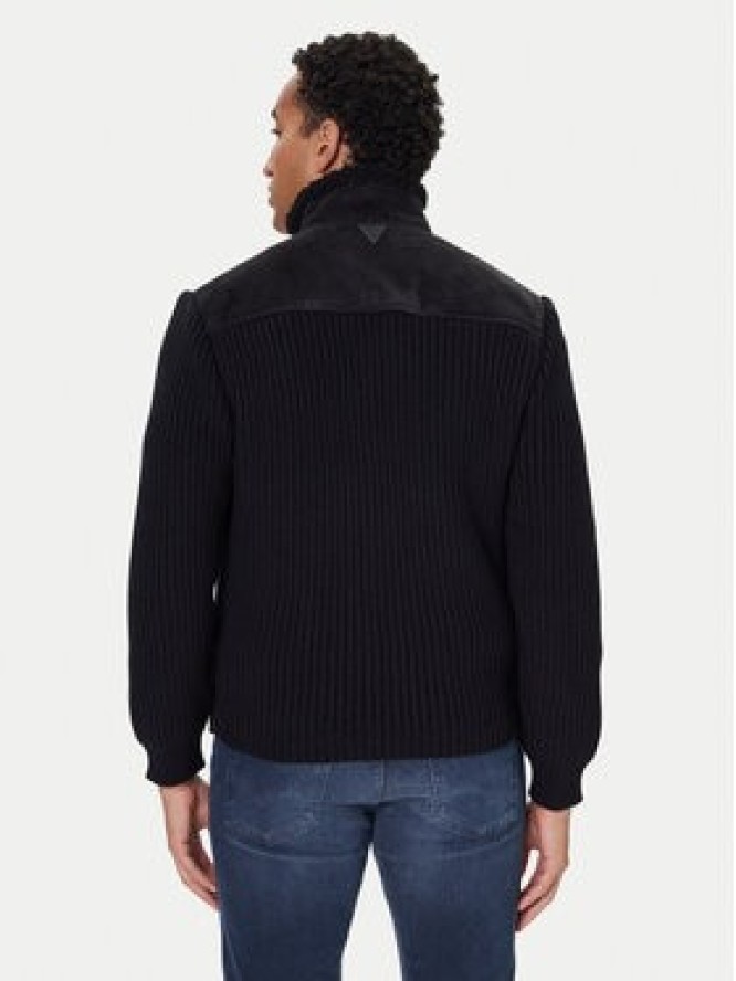 Guess Kurtka z imitacji skóry M5BR79 Z5570 Czarny Regular Fit