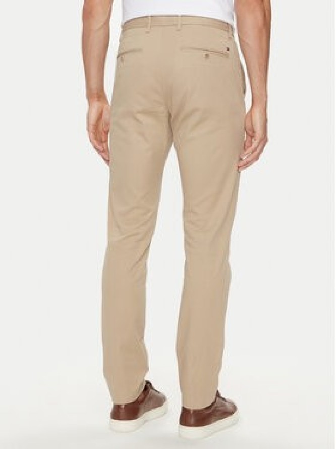 Tommy Hilfiger Chinosy Bleecker MW0MW26619 Beżowy Slim Fit