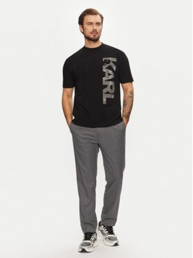 KARL LAGERFELD T-Shirt 755198 551221 Czarny Regular Fit