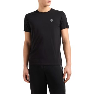 Koszulka sportowa męska EA7 Emporio Armani t-shirt na lato czarny