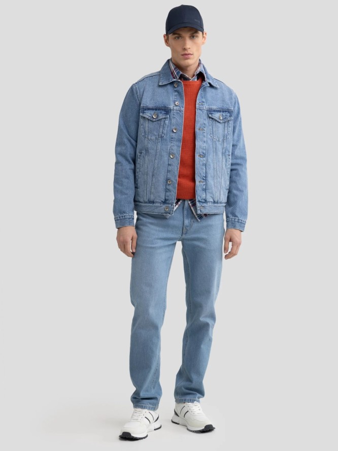 Sweter męski bawełniany pomaraŅczowy Neilon 704