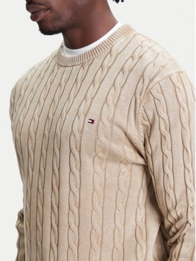 Tommy Hilfiger Sweter Classic MW0MW39524 Beżowy Regular Fit