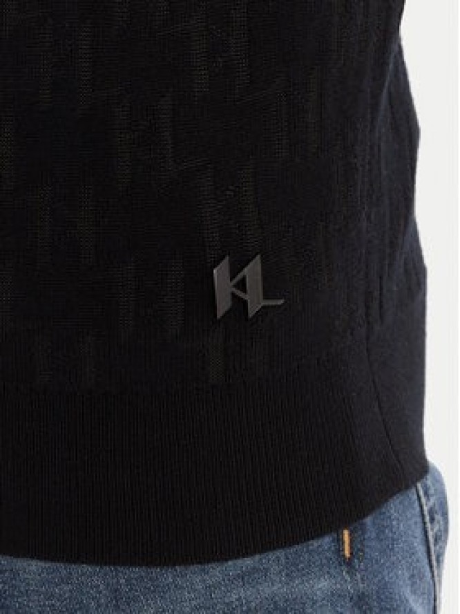 KARL LAGERFELD Sweter 655018 554302 Czarny Regular Fit