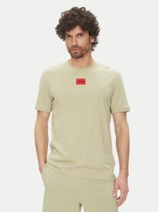 HUGO T-Shirt Diragolino212 50447978 Zielony Regular Fit