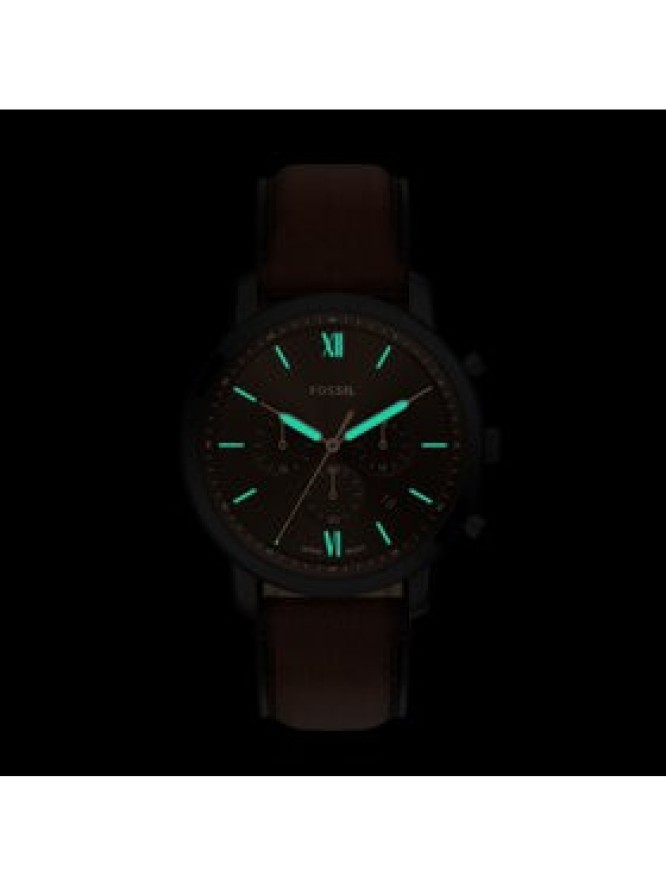 Fossil Zegarek Neutra FS6163 Brązowy