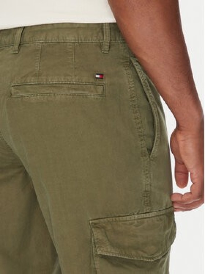 Tommy Hilfiger Spodnie materiałowe Denton MW0MW39695 Zielony Straight Fit