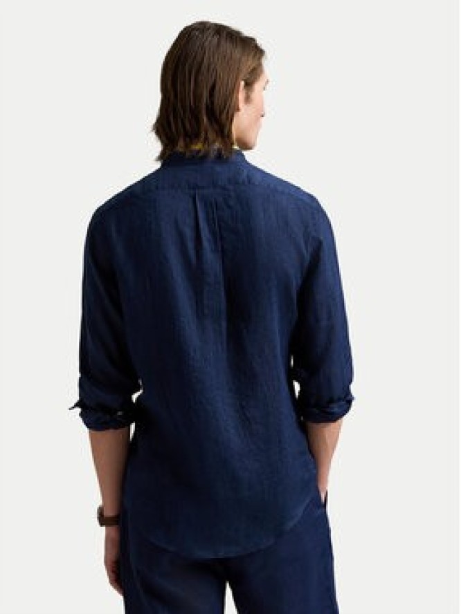 Polo Ralph Lauren Koszula 710968925002 Granatowy Slim Fit