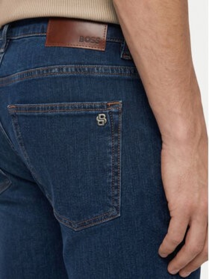 BOSS Jeansy Delaware Bo 50564546 Granatowy Slim Fit