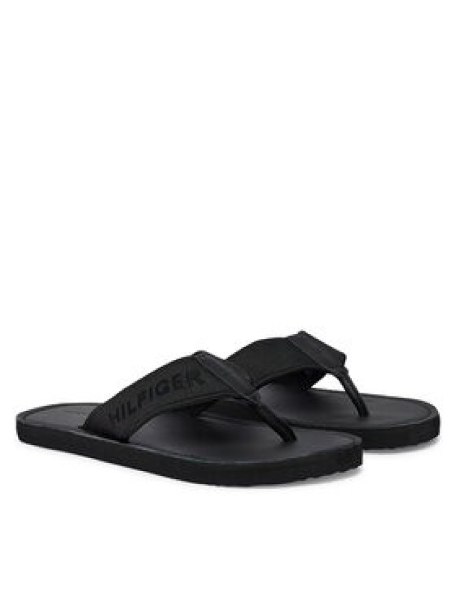 Tommy Hilfiger Japonki Jacquard Logo FM0FM05808 Czarny