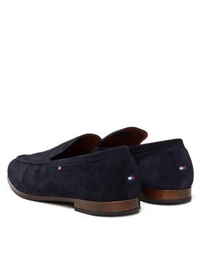Tommy Hilfiger Półbuty Hilfiger Flexible Suede Loafer FM0FM05496 Granatowy