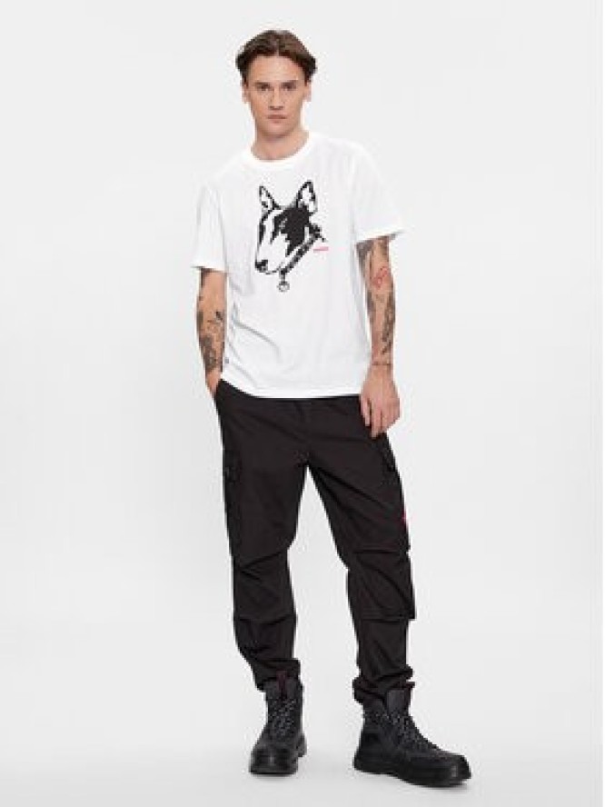 Hugo T-Shirt Dammock 50504916 Biały Regular Fit