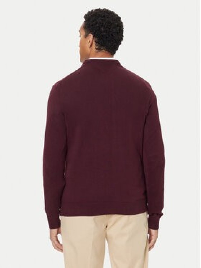 Tommy Hilfiger Sweter Essential Ssnl MW0MW39999 Bordowy Regular Fit