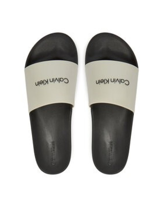 Calvin Klein Klapki Chunky Pool Slide Rub HM0HM01063 Szary
