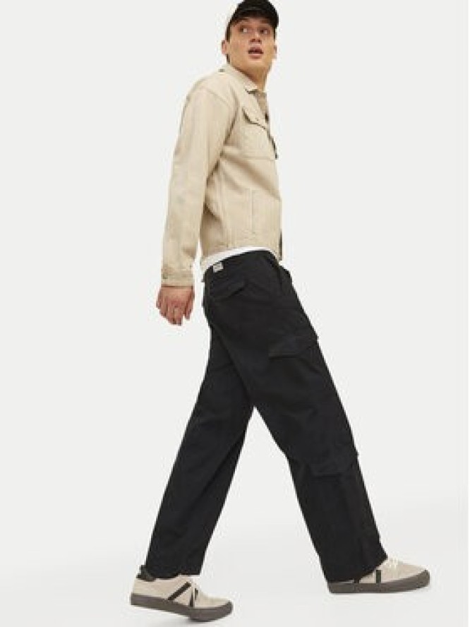 Jack & Jones Spodnie materiałowe Bill 12258307 Czarny Relaxed Fit