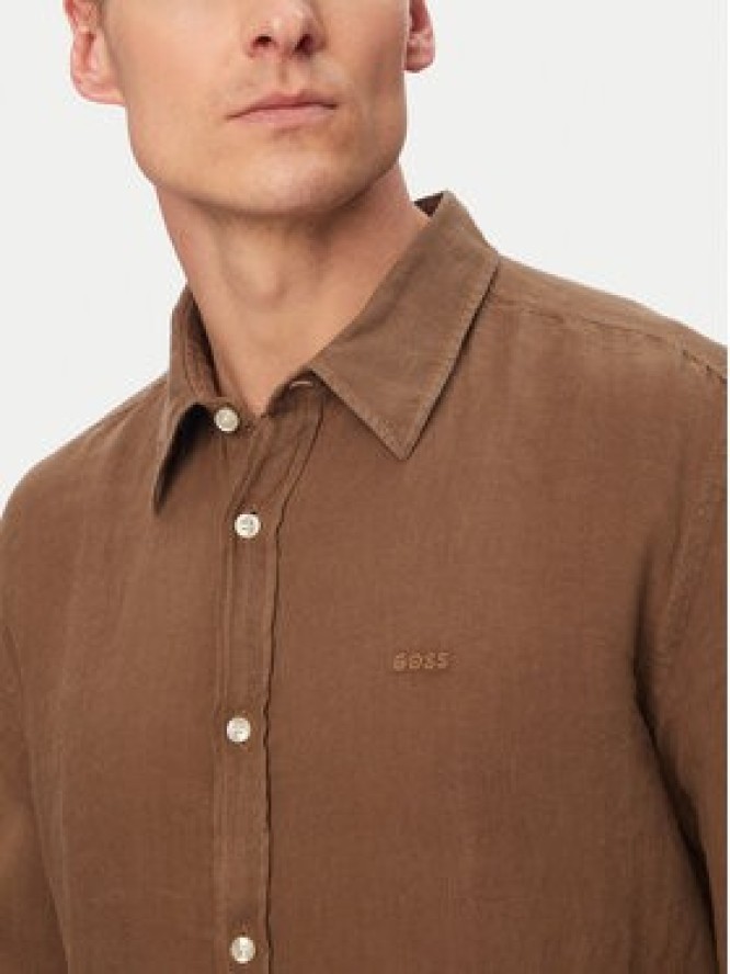 BOSS Koszula Relegant 50567579 Zielony Regular Fit