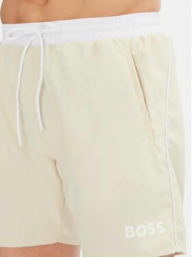 BOSS Szorty kąpielowe Starfish 50514429 Écru Regular Fit