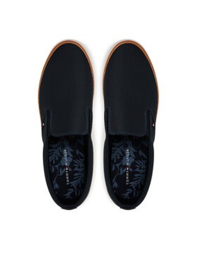 Tommy Hilfiger Tenisówki Th Hi Vulc Core Low Ii Slipon FM0FM05514 Granatowy