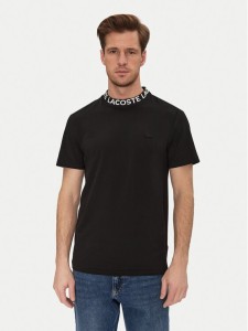 Lacoste T-Shirt TH9582 Czarny Regular Fit