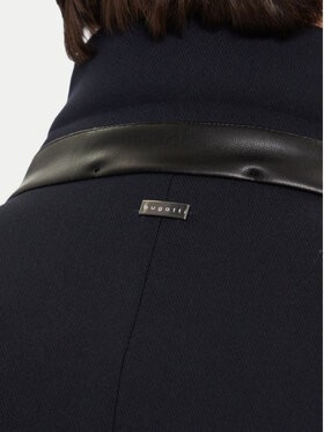 Bugatti Płaszcz wełniany 821628-84221 D Granatowy Regular Fit