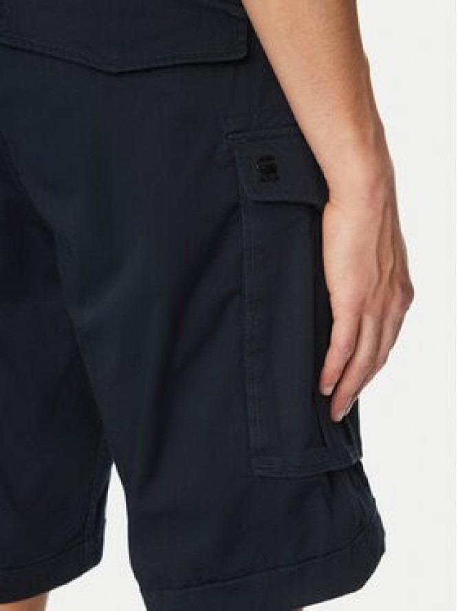 G-Star Raw Szorty materiałowe Rovic Zip D08566-5126 990 Czarny Relaxed Fit