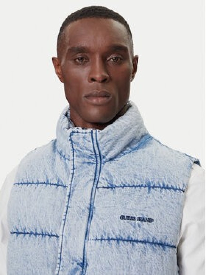 Guess Bezrękawnik M5BN81 D6181 Niebieski Regular Fit