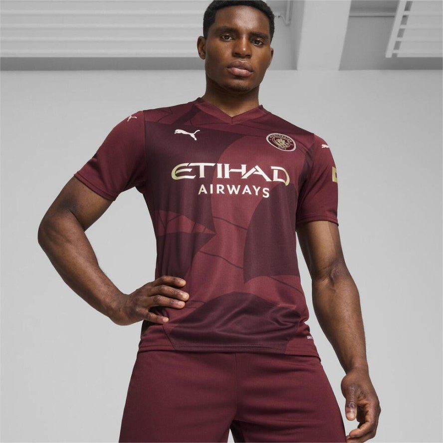 Męska trzecia koszulka Manchester City 24/25 PUMA Dark Jasper Red