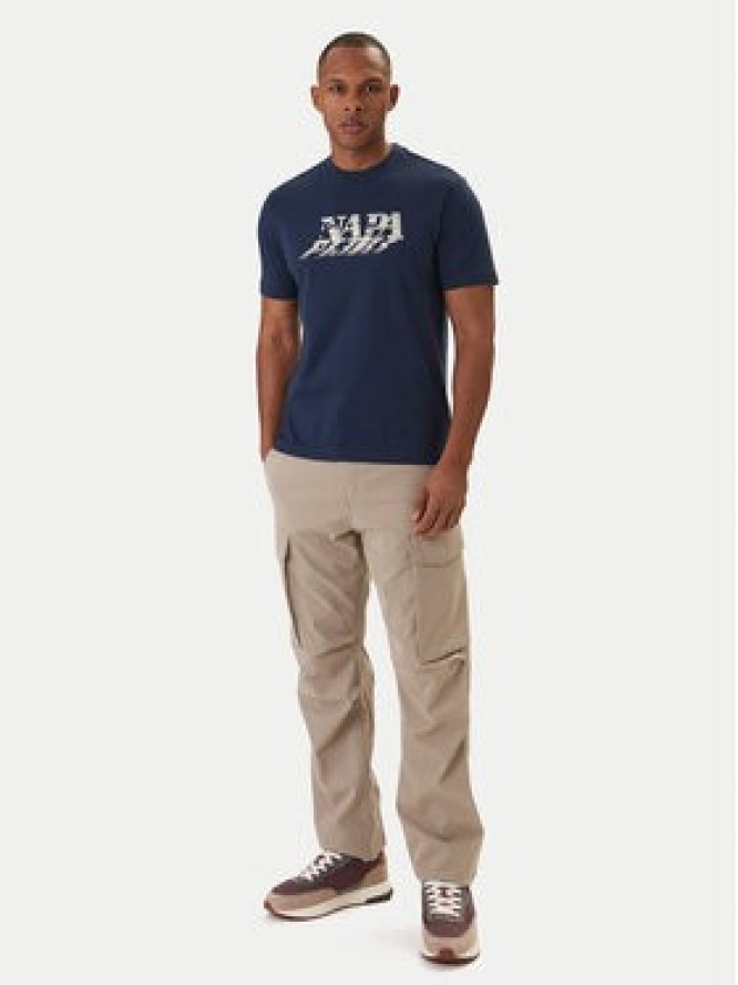 Napapijri T-Shirt Lodestar NP0A4FGY Granatowy Regular Fit