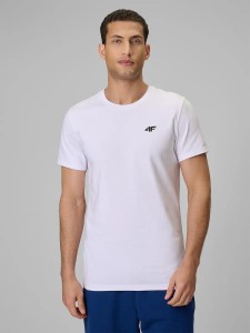 T-shirt slim gładki męski 4F