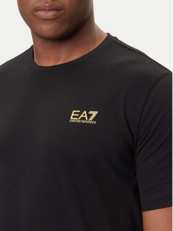 EA7 Emporio Armani T-Shirt 7M000567 AF10375 MC004 Czarny Regular Fit