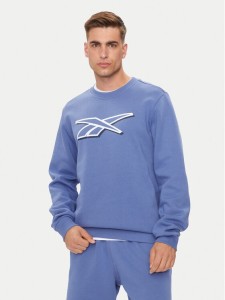 Reebok Bluza Vector Logo 100202411 Niebieski Regular Fit