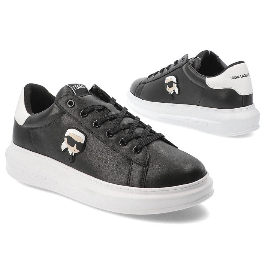 Czarne Sneakersy Karl Lagerfeld Modne Obuwie Męskie Premium