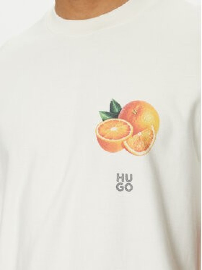HUGO T-Shirt Dartiee 50537576 Écru Oversize