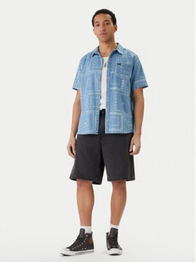 RVCA Koszula Frame Chambray AVYWT00507 Błękitny Regular Fit