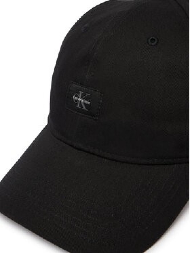 Calvin Klein Czapka z daszkiem Monologo Woven Patch Bb Cap LV04D5077G Czarny