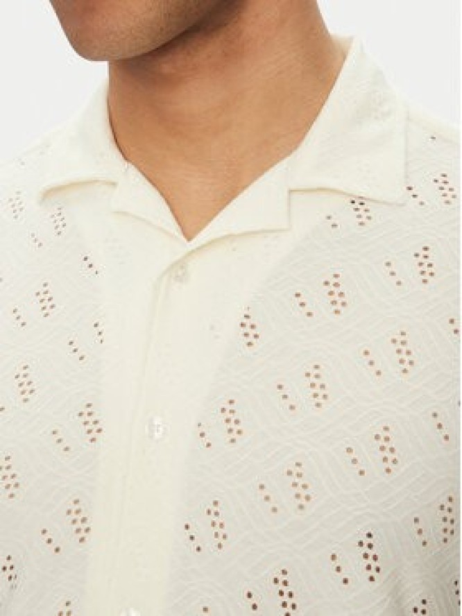 INDICODE Koszula Injerry 20-612 Écru Regular Fit