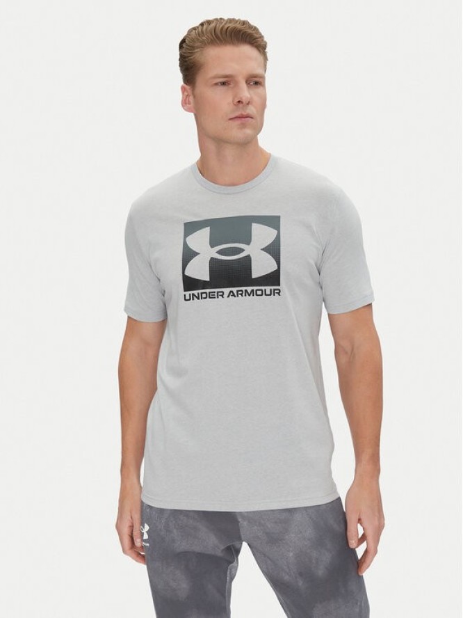 Under Armour T-Shirt Boxed Sports 1386793 Szary Loose Fit