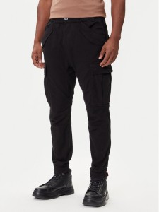 Alpha Industries Joggery Airman 188201 Czarny Tapered Fit