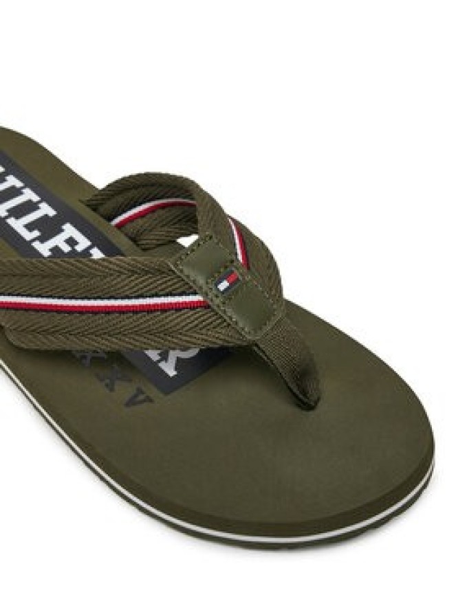 Tommy Hilfiger Japonki Corporate Hilfiger Beach FM0FM05436 Czerwony