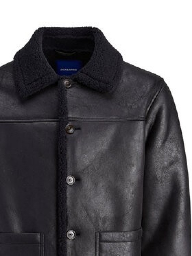 Jack & Jones Kurtka z imitacji skóry Cambridge 12282946 Czarny Regular Fit