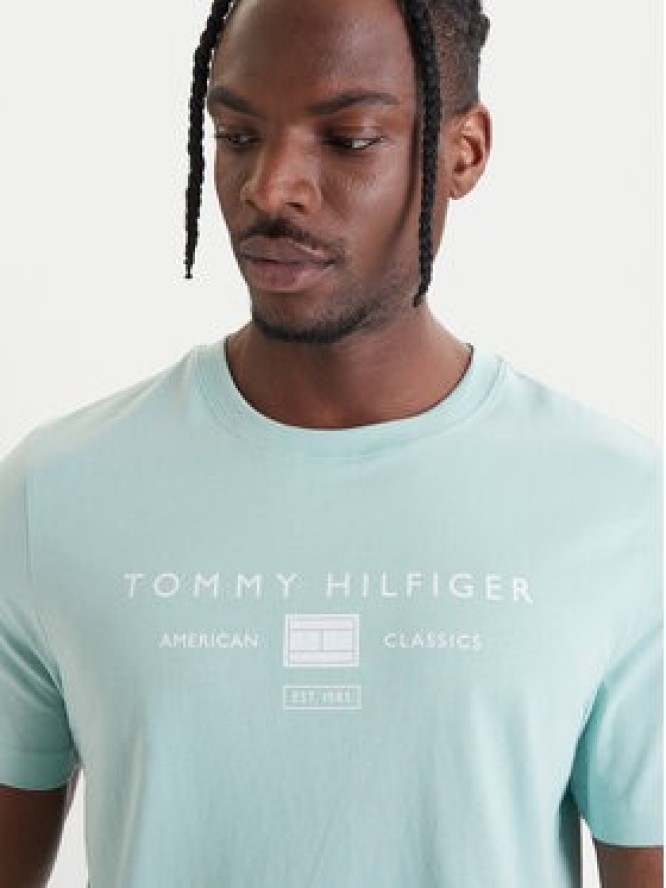 Tommy Hilfiger T-Shirt Brand Love MW0MW42365 Zielony Regular Fit