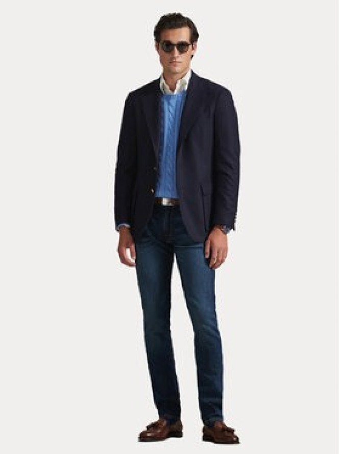 Polo Ralph Lauren Sweter 710775885006 Niebieski Regular Fit