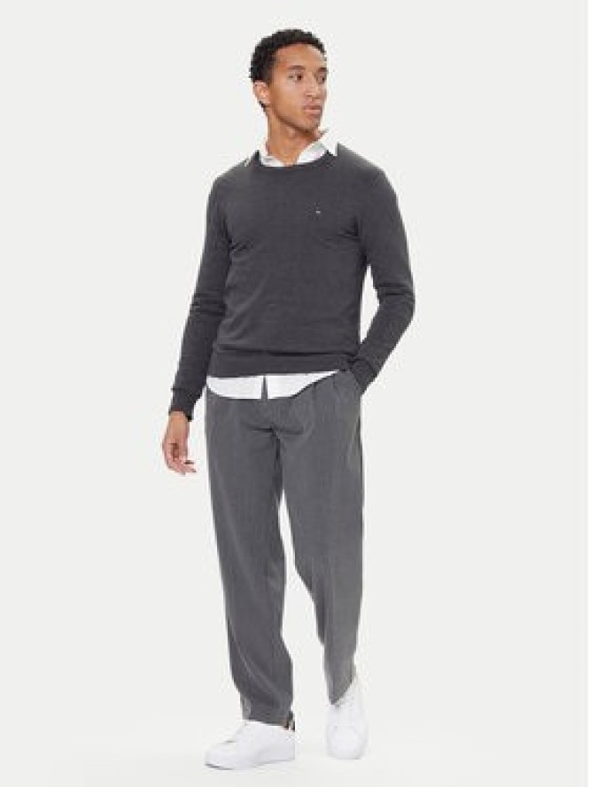 Tommy Hilfiger Sweter Essential Ssnl MW0MW39999 Szary Regular Fit
