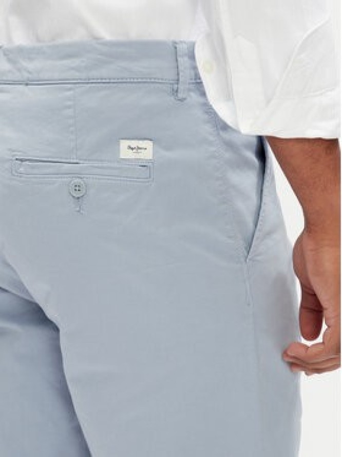 Pepe Jeans Szorty materiałowe PM801181 Błękitny Regular Fit